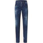 Reduzierte Marineblaue DSQUARED2 Skinny Jeans aus Baumwolle für Damen Größe XS 
