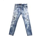 Reduzierte Blaue DSQUARED2 Slim Fit Jeans aus Denim für Herren Größe XS 