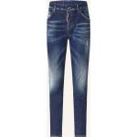 Marineblaue DSQUARED2 Skinny Jeans aus Baumwolle für Damen Größe S 