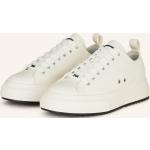 Weiße DSQUARED2 Low Sneaker aus Leder für Herren Größe 41 