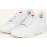 Reduzierte Weiße DSQUARED2 Low Sneaker aus Glattleder für Herren Größe 42,5 