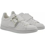 Reduzierte Weiße DSQUARED2 Low Sneaker mit Schnürsenkel aus Leder für Damen Größe 38 