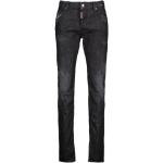 Reduzierte Schwarze DSQUARED2 Slim Fit Jeans aus Denim für Herren Größe XL 
