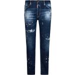 Reduzierte Blaue DSQUARED2 Straight Leg Jeans aus Denim für Herren Größe L 