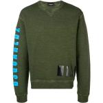Reduzierte Grüne Vintage DSQUARED2 Herrensweatshirts aus Wolle Größe M 