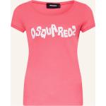 Reduzierte Fuchsiafarbene DSQUARED2 T-Shirts aus Baumwolle für Damen Größe XS 