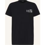 Schwarze DSQUARED2 T-Shirts aus Baumwolle für Herren 