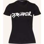 Schwarze DSQUARED2 T-Shirts aus Jersey für Damen Größe S 