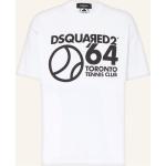 Weiße DSQUARED2 T-Shirts aus Baumwolle für Herren Größe XXL 