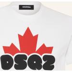 Reduzierte Weiße DSQUARED2 T-Shirts aus Baumwolle für Herren Übergrößen 