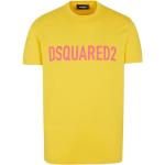 Reduzierte Gelbe Kurzärmelige DSQUARED2 T-Shirts aus Baumwolle für Herren Größe XXL 