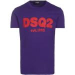 Reduzierte Lila Kurzärmelige DSQUARED2 T-Shirts aus Baumwolle für Herren Größe M 