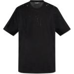 Reduzierte Schwarze Kurzärmelige DSQUARED2 T-Shirts mit Pailletten für Herren Größe M 