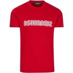 Reduzierte Rote Kurzärmelige DSQUARED2 T-Shirts aus Baumwolle für Herren Größe XL 