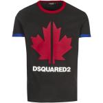 Reduzierte Schwarze Kurzärmelige DSQUARED2 T-Shirts aus Baumwolle für Herren Größe S 