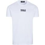 Reduzierte Weiße Kurzärmelige DSQUARED2 T-Shirts aus Baumwolle für Herren Größe XXL 