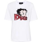 Reduzierte Weiße Pin Up DSQUARED2 Betty Boop T-Shirts für Damen Größe M 