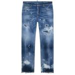 Reduzierte Marineblaue DSQUARED2 Slim Fit Jeans aus Denim für Herren Größe XL 