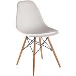Weiße Vitra Stühle aus Ahorn Breite 0-50cm, Höhe 50-100cm, Tiefe 50-100cm 