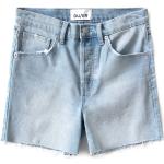 Reduzierte Blaue High Waist Shorts für Damen Größe M für den für den Sommer 