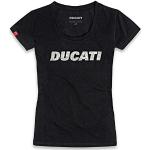 Schwarze Ducati T-Shirts aus Baumwolle für Damen Größe S 
