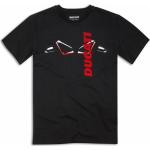 Schwarze Ducati T-Shirts für Herren Größe L 
