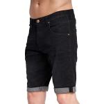 Duck and Cover - Herren Everyday Essential Cotton Slim Fit Casual Sommer Denim Shorts, Mustone / Black Wash, 36W