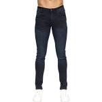 Duck and Cover Essential Stretch-Jeans „Maylead“ für Herren, schmale Passform (Slim-Fit), mit Zierrissen, umklappbar, abgetragener Effekt, Baumwolle, gerades Bein, 32 W / 32 L