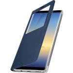 Blaue Samsung Galaxy Note 8 Hüllen Art: Flip Cases mit Sichtfenster 