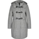 Reduzierte Schwarze Bexleys Kapuzenmäntel mit Reißverschluss aus Wolle für Damen Größe XL 