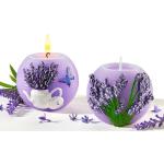 Lavendelfarbene Runde Kerzen 