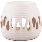 Weiße 9 cm Pajoma Runde Duftlampen aus Keramik 