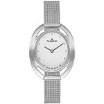 Silberne Dugena Quarz Herrenarmbanduhren aus Edelstahl mit Mineralglas-Uhrenglas 