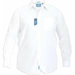 Weiße Unifarbene D555 Shirts mit Tasche mit Knopf für Herren Größe XXL Große Größen 