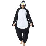 Reduzierte Schwarze Pinguin-Kostüme aus Fleece für Damen Größe M 