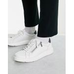 Weiße Dune Low Sneaker mit Schnürsenkel aus Leder für Herren Größe 44 