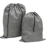 Graue Wäschesäcke & Wäschebeutel aus Kunststoff mit Tragegriffen 