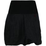 Schwarze Mini Taft-Röcke aus Taft für Damen Größe M für den für den Sommer 