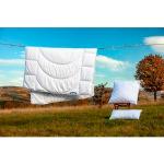 Reduzierte Weiße Dunlopillo Microfaser-Bettdecken aus Textil 155x220 
