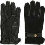 Schwarze Fingerhandschuhe aus Leder für Herren Größe 9.5 