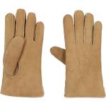 Braune Dunmore Fingerhandschuhe aus Lammleder für Herren Größe 8.5 für den für den Winter 