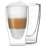 Reduzierte Cocktailgläser 400 ml mit Kaffee-Motiv aus Glas doppelwandig 