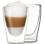 Reduzierte Cocktailgläser mit Kaffee-Motiv aus Glas doppelwandig 