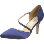 Marineblaue Elegante High Heels & Stiletto-Pumps mit Riemchen für Damen Größe 40 für die Braut 