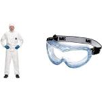 Reduzierte Weiße Schutzmasken mit Reißverschluss Größe XL 