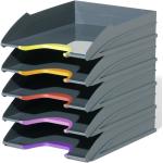 Graue Durable VARICOLOR Briefablagen DIN A4 aus Kunststoff stapelbar 