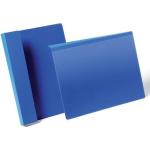 Blaue Durable Einlegeetiketten DIN A4 