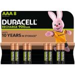 Duracell Akku AAA, wiederaufladbare Batterien AAA, 8 Stück, Unsere Nr. 1 - längste Haltbarkeit pro Aufladung, vorgeladen [Amazon exclusive]