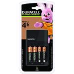 Duracell CEF14 4-Stunden-Ladegerät, mit wiederaufladbaren Batterien, AA+AAA ,weiß