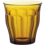 Duralex 1027DB06C1111 Picardie Vermeils Trinkglas, Wasserglas, Saftglas, 250ml, Glas, bernstein, 6 Stück - orange Glas 1027DB06C1111